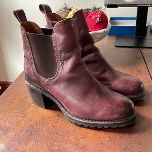 Frye Heeled Chelsea Boots, in Oxblood